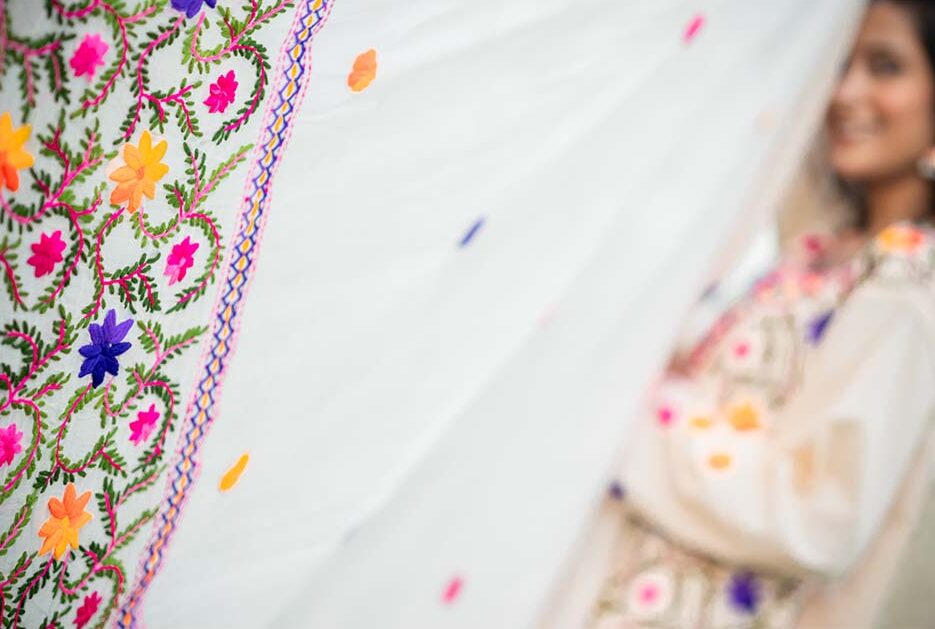 3-Piece Phulkari Suit (Multi Color) - Image 6