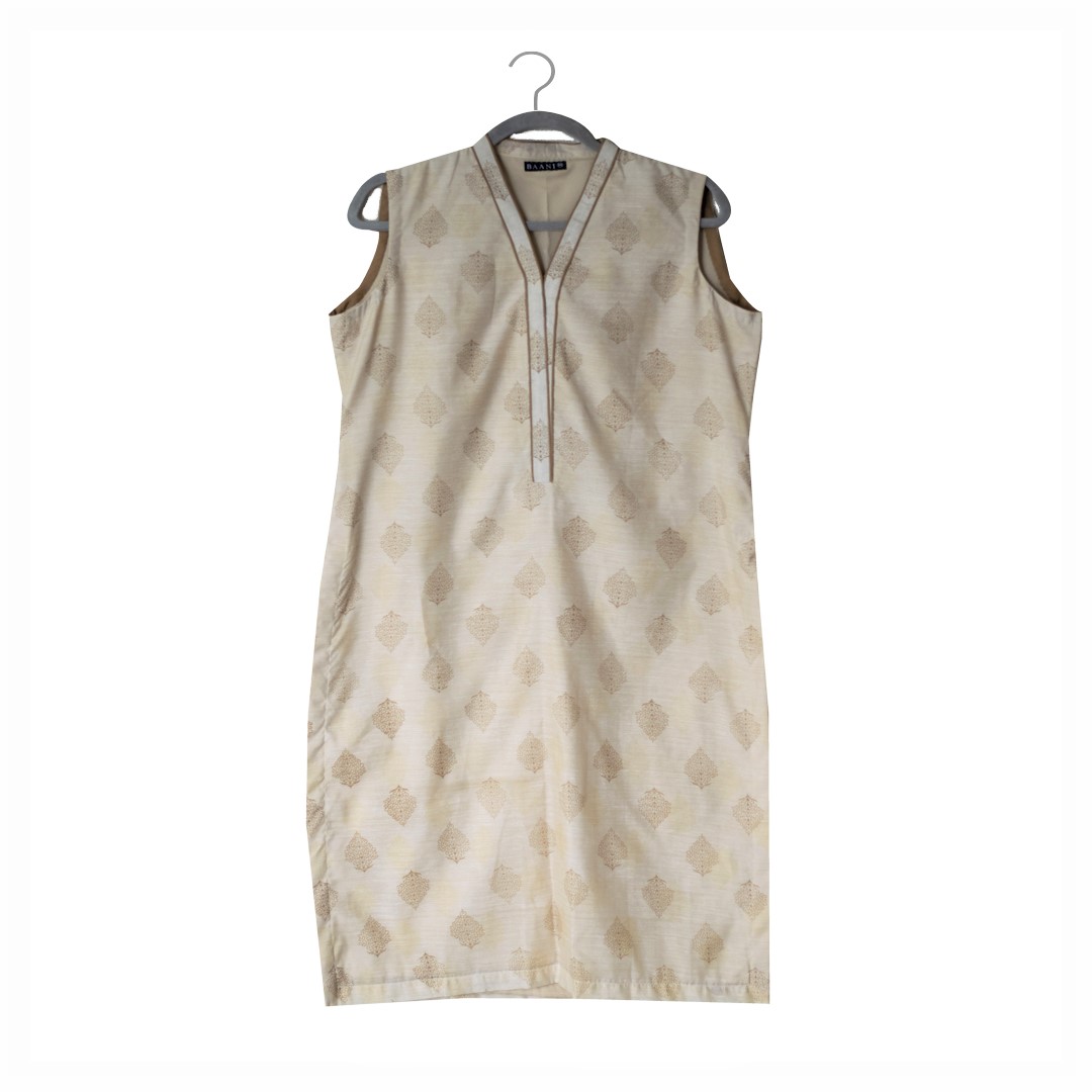 2-Piece Screen Printed Suit (Beige) - Image 4