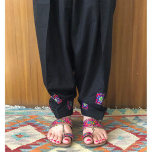 Black Patchwork Shalwar