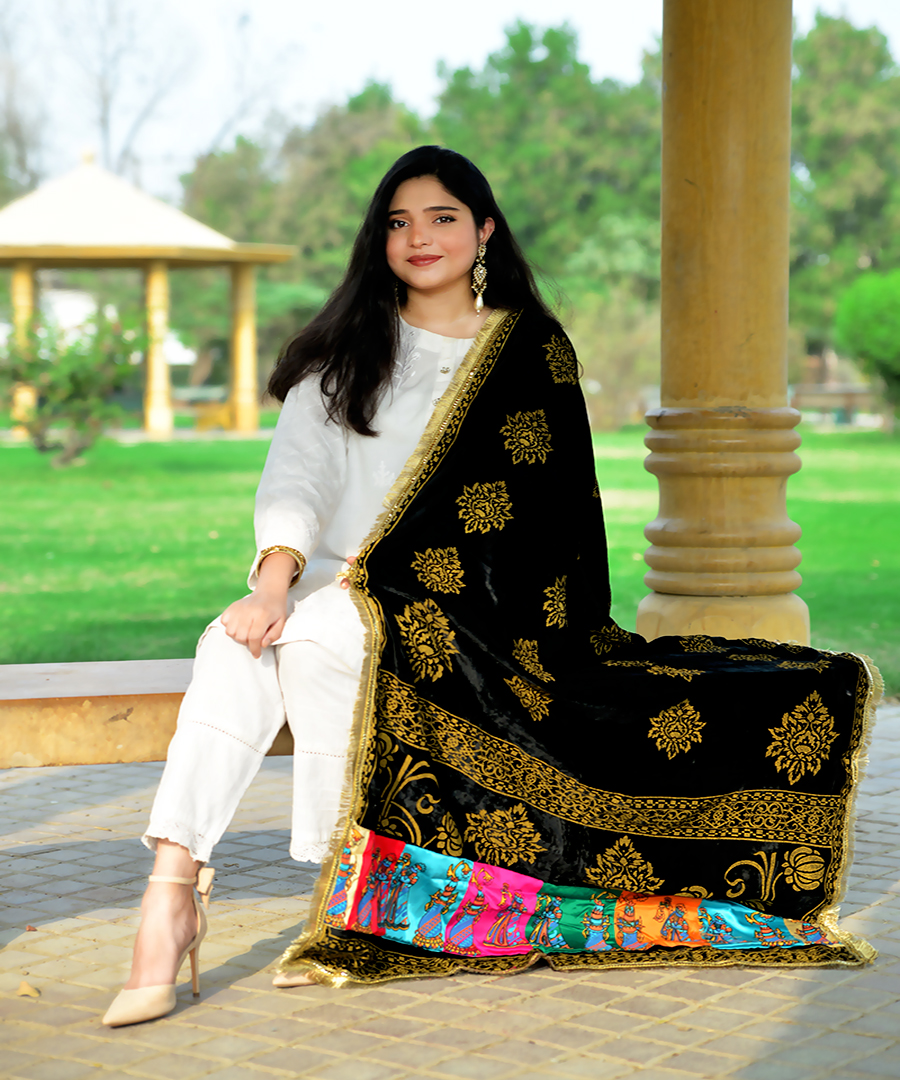 Block Print Shawl