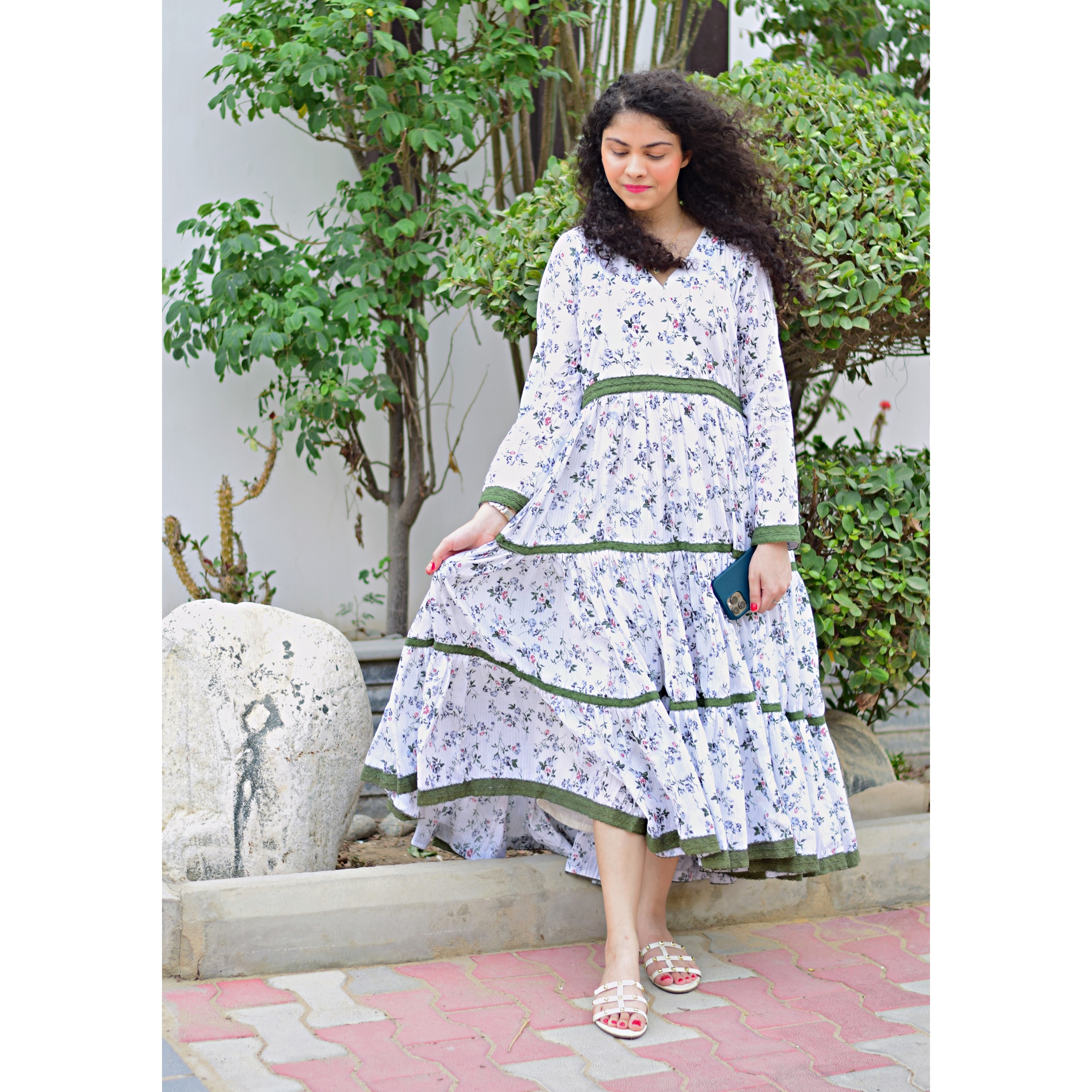 Floral Print Maxi Dress - Image 2