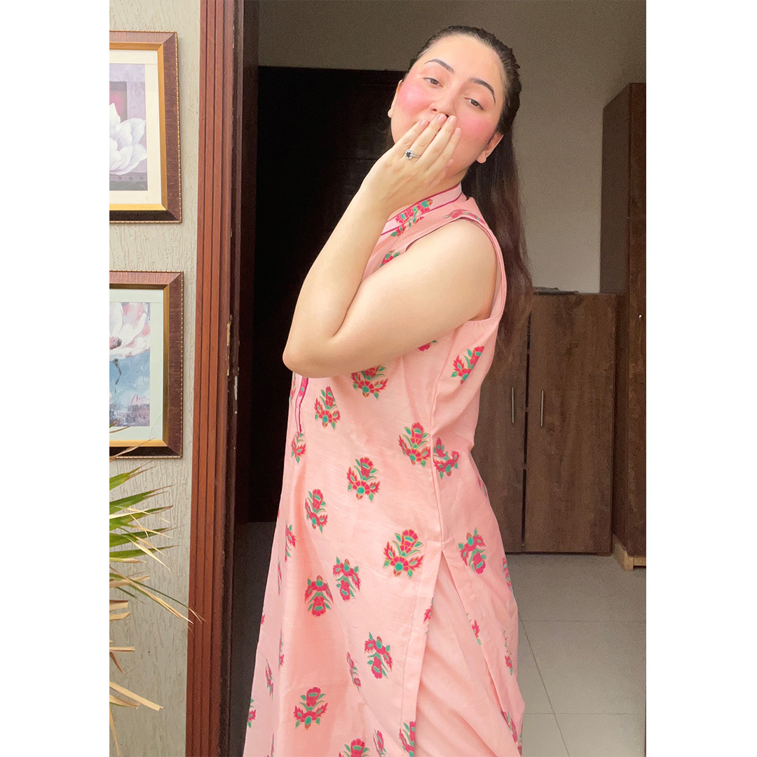 2-Piece Screen Printed Suit (Pink) - Image 2